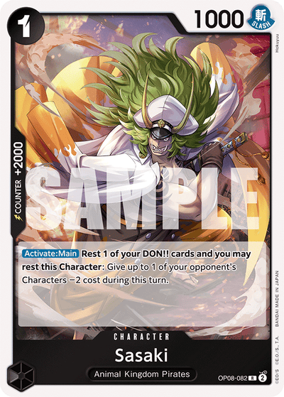 Sasaki OP08-082 Two Legends One Piece Karte