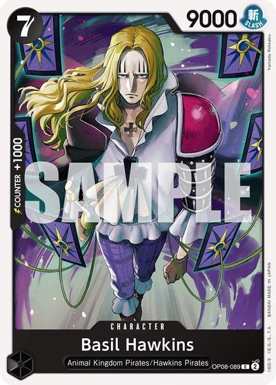 Basil Hawkins OP08-089 Two Legends One Piece Karte