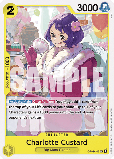 Charlotte Custard OP08-103 Two Legends One Piece Karte