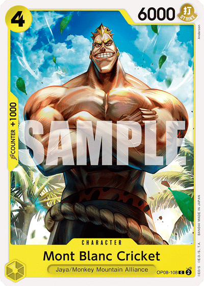 Mont Blanc Cricket OP08-108 Two Legends One Piece Karte