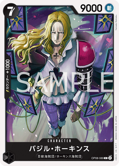 Basil Hawkins OP08-089 Two Legends One Piece Karte