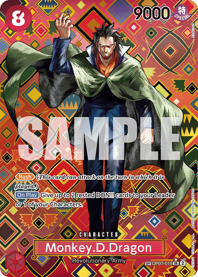 Monkey.D.Dragon OP07-015 (Parallel 2) Emperors in the New World One Piece Karte