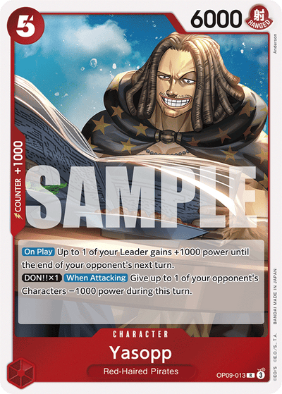 Yasopp OP09-013 Emperors in the New World One Piece Karte