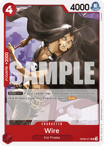 Wire OP09-017 Emperors in the New World One Piece Karte