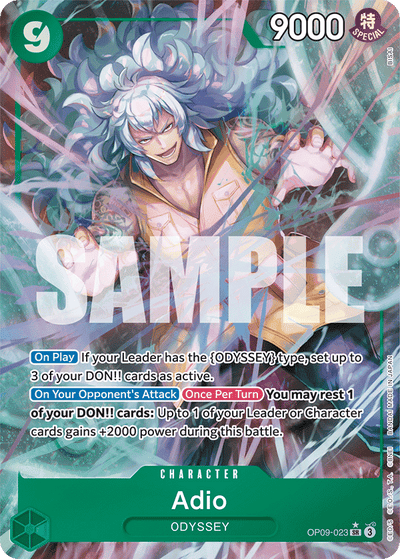 Adio OP09-023 (Parallel 1) Emperors in the New World One Piece Karte