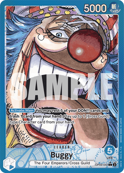 Buggy OP09-042 (Parallel 1) Emperors in the New World One Piece Karte