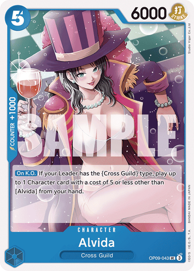 Alvida OP09-043 Emperors in the New World One Piece Karte