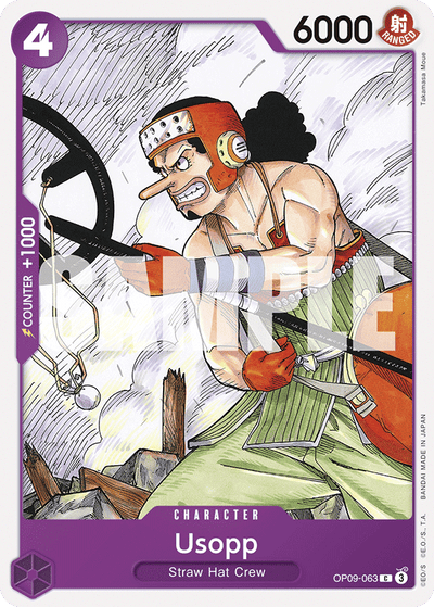 Usopp OP09-063 Emperors in the New World One Piece Karte