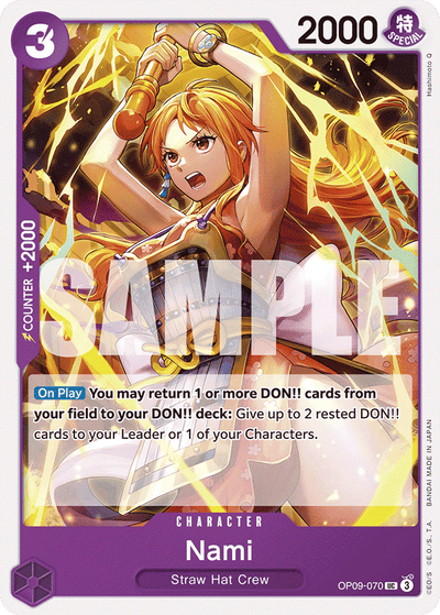Nami OP09-070 Emperors in the New World One Piece Karte