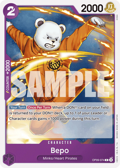 Bepo OP09-074 Emperors in the New World One Piece Karte