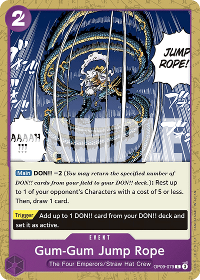 Gum-Gum Jump Rope OP09-079 Emperors in the New World One Piece Karte