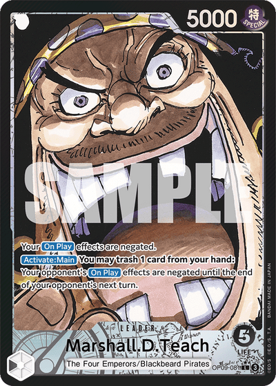 Marshall.D.Teach OP09-081 (Parallel 1) Emperors in the New World One Piece Karte