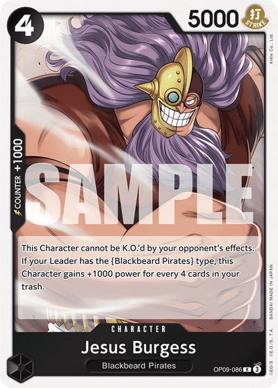 Jesus Burgess OP09-086 Emperors in the New World One Piece Karte
