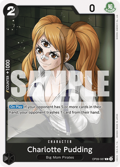 Charlotte Pudding OP09-087 Emperors in the New World One Piece Karte