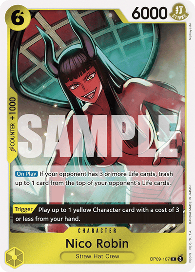Nico Robin OP09-107 Emperors in the New World One Piece Karte