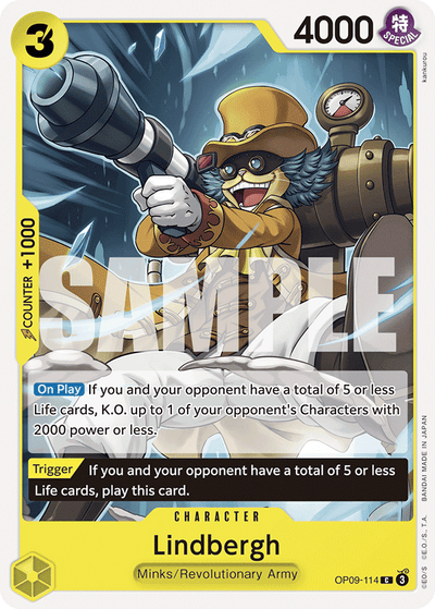Lindbergh OP09-114 Emperors in the New World One Piece Karte