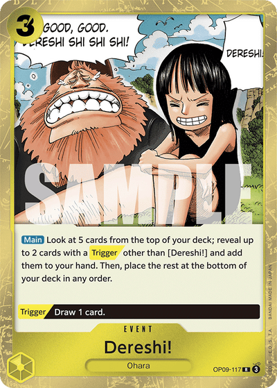 Dereshi! OP09-117 Emperors in the New World One Piece Karte