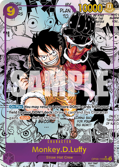 Monkey.D.Luffy OP09-119 (Parallel 2) Emperors in the New World One Piece Karte