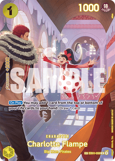 Charlotte Flampe EB01-056 (Parallel 2) Royal Blood One Piece Karte
