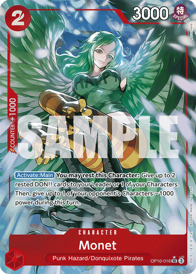 Monet OP10-016 (Parallel 1) Royal Blood One Piece Karte