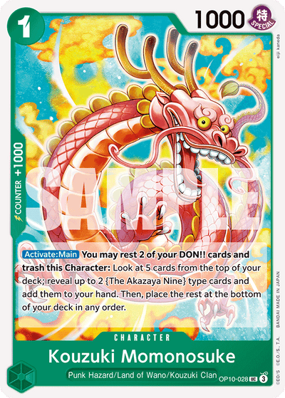 Kouzuki Momonosuke OP10-028 Royal Blood One Piece Karte