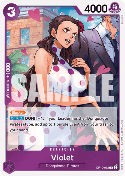Violet OP10-062 Royal Blood One Piece Karte