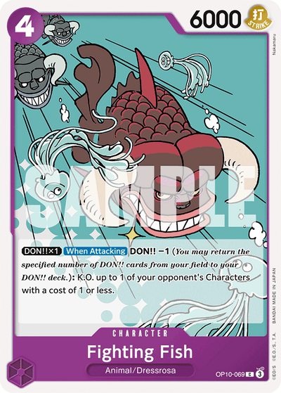 Fighting Fish OP10-069 Royal Blood One Piece Karte