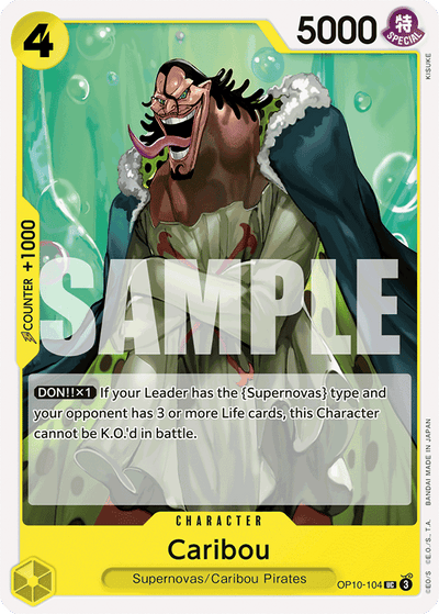 Caribou OP10-104 Royal Blood One Piece Karte