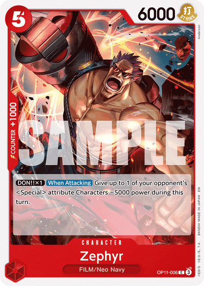 Zephyr OP11-006 A Fist of Divine Speed One Piece Karte