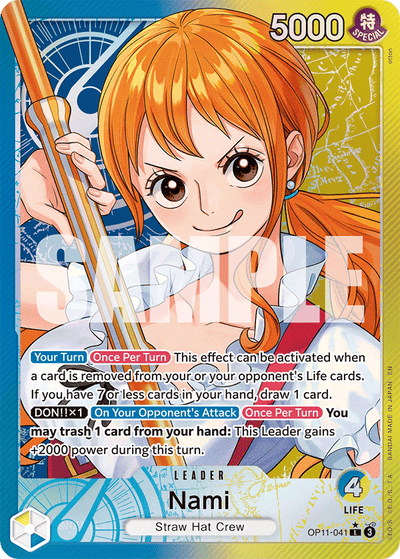 Nami OP11-041 (Parallel 1) A Fist of Divine Speed One Piece Karte