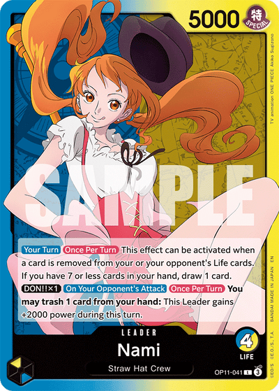 Nami OP11-041 A Fist of Divine Speed One Piece Karte