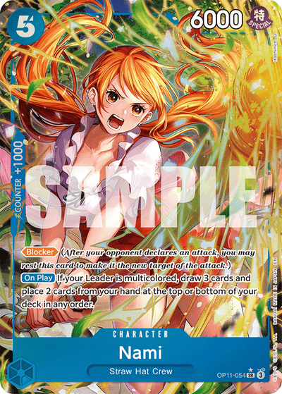 Nami OP11-054 (Parallel 1) A Fist of Divine Speed One Piece Karte