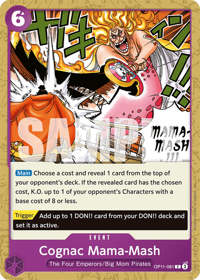 Cognac Mama-Mash OP11-081 A Fist of Divine Speed One Piece Karte