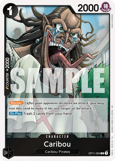 Caribou OP11-083 A Fist of Divine Speed One Piece Karte