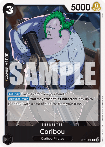 Coribou OP11-086 A Fist of Divine Speed One Piece Karte
