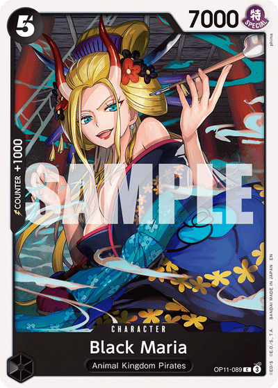 Black Maria OP11-089 A Fist of Divine Speed One Piece Karte
