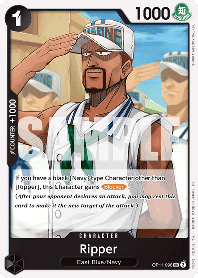 Ripper OP11-096 A Fist of Divine Speed One Piece Karte