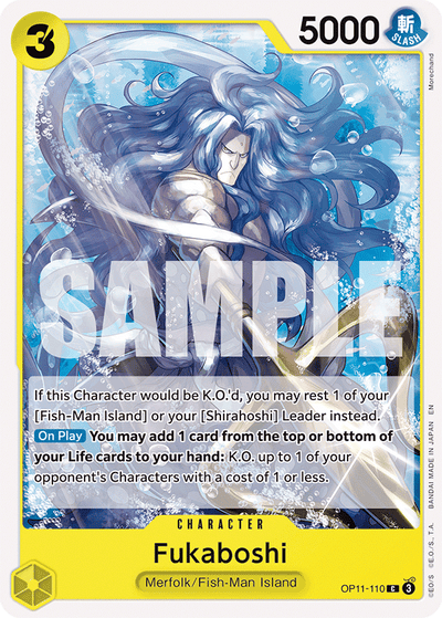 Fukaboshi OP11-110 A Fist of Divine Speed One Piece Karte