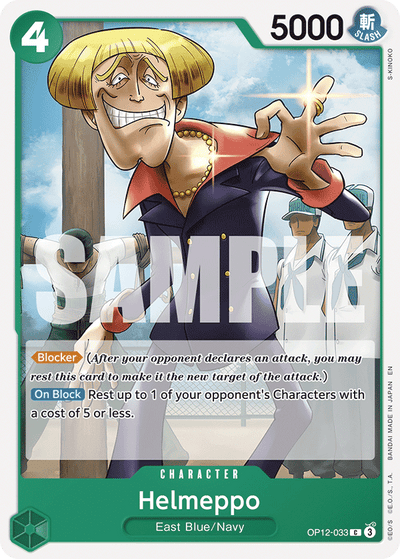 Helmeppo OP12-033 Legacy of the Master One Piece Karte