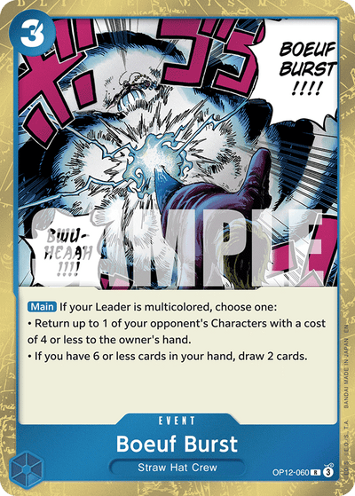 Boeuf Burst OP12-060 Legacy of the Master One Piece Karte