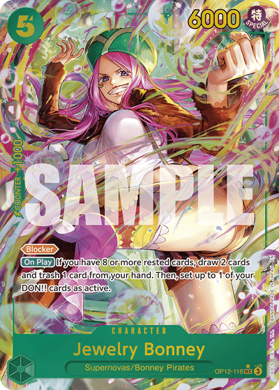 Jewelry Bonney OP12-118 (Parallel 1) Legacy of the Master One Piece Karte