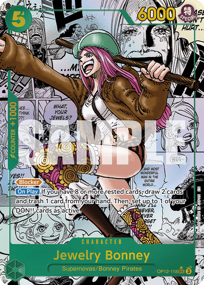 Jewelry Bonney OP12-118 (Parallel 2) Legacy of the Master One Piece Karte