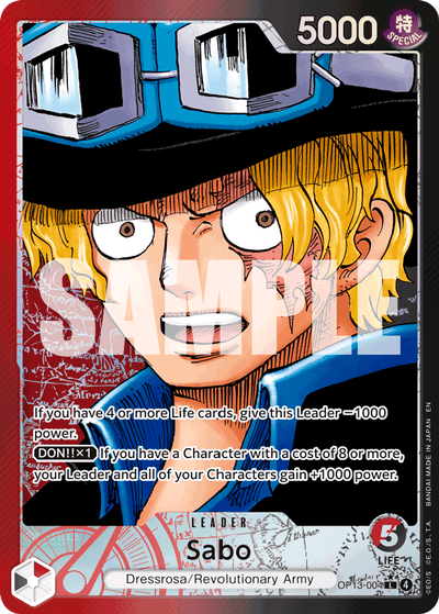 Sabo OP13-004 (Parallel 1) Carrying On His Will One Piece Karte