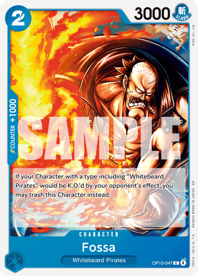 Fossa OP13-047 Carrying On His Will One Piece Karte