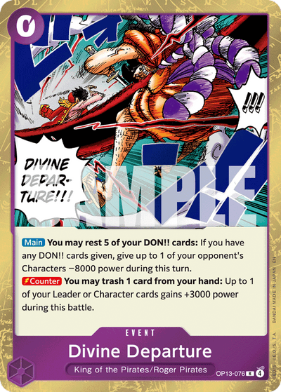 Divine Departure OP13-076 Carrying On His Will One Piece Karte