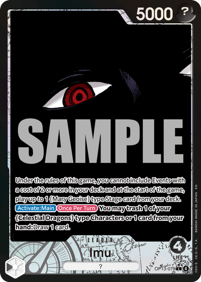 Imu OP13-079 (Parallel 1) Carrying On His Will One Piece Karte