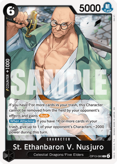 St. Ethanbaron V. Nusjuro OP13-080 Carrying On His Will One Piece Karte