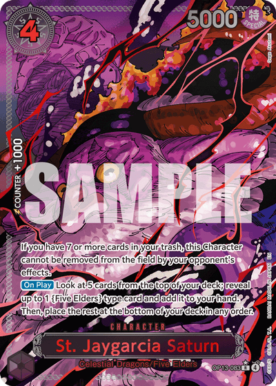 St. Jaygarcia Saturn OP13-083 (Parallel 2) Carrying On His Will One Piece Karte