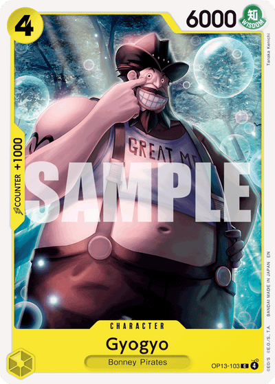 Gyogyo OP13-103 Carrying On His Will One Piece Karte