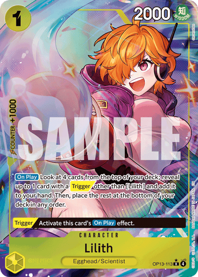 Lilith OP13-113 (Parallel 1) Carrying On His Will One Piece Karte